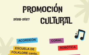 Abiertas las pre-inscripciones para la Promoción Cultural 2026/2027